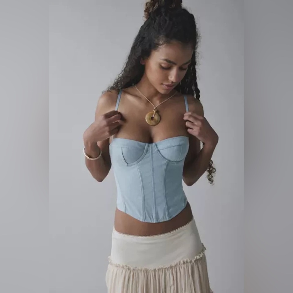 Urban Outfitters Modern Love Denim Corset